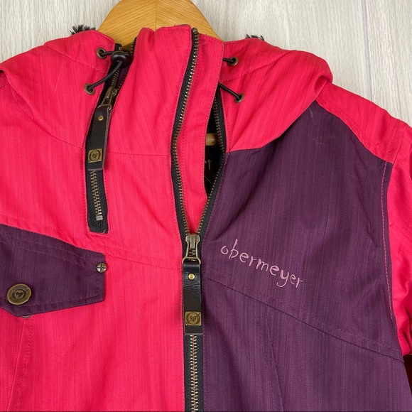 Obermeyer ‘Sara’ Outdoor Ski / Snowboarding Winter Nylon Zip Uo Jacket - Picture 3 of 8